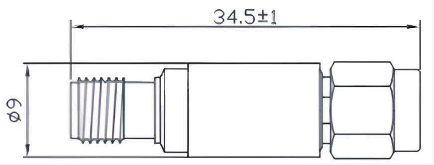 ≤40GHz型号外观尺寸